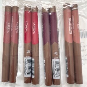2 of each L'Oreal Paris Infallible Matte Lip Crayon